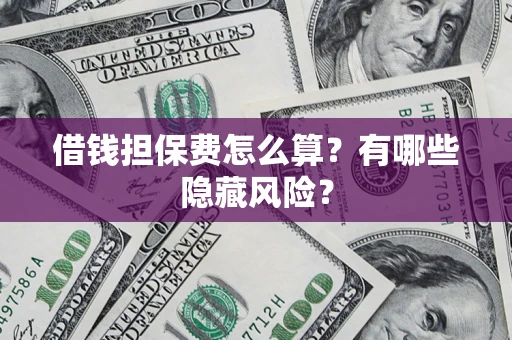 武汉借钱担保费怎么算？有哪些隐藏风险？