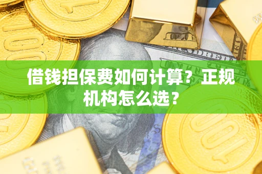 武汉借钱担保费如何计算？正规机构怎么选？