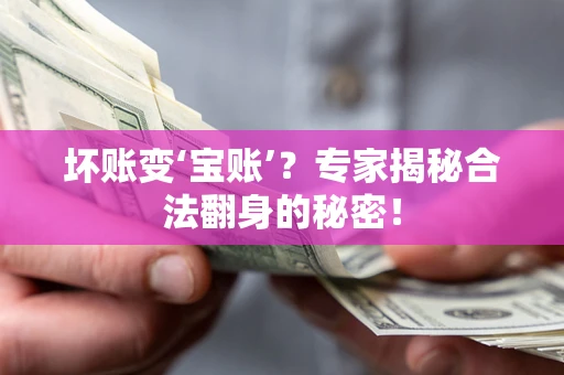 武汉坏账变‘宝账’？专家揭秘合法翻身的秘密！
