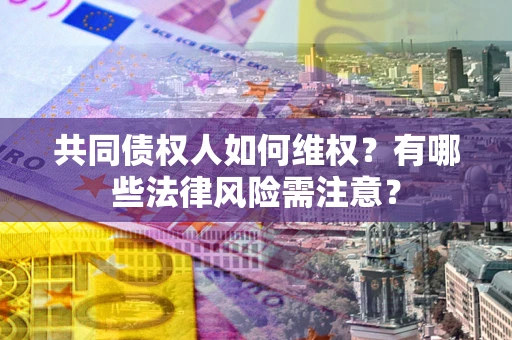 武汉共同债权人如何维权？有哪些法律风险需注意？