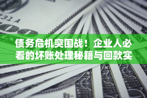 武汉债务危机突围战！企业人必看的坏账处理秘籍与回款实战指南