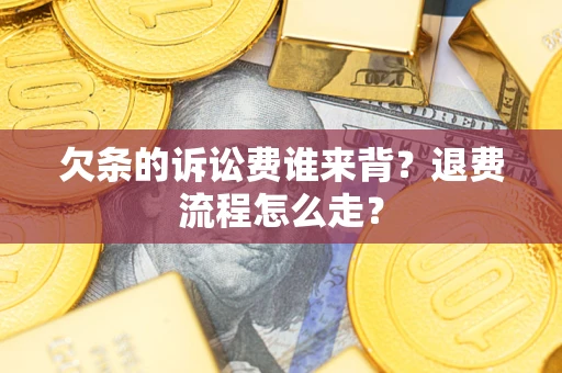 武汉欠条的诉讼费谁来背？退费流程怎么走？